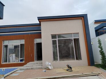 Fasad işləri: Fasad üçün WPC (kompozit ağac) dekorativ lamel və pervaz işləri - — 3