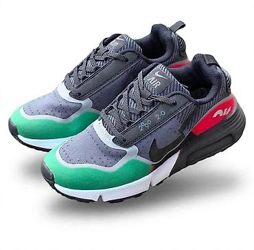 nike air force zima: Patike za trčanje i svakodnevno nošenje – višebojne (siva/crna/zelena — 1