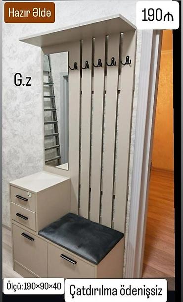 plasmas skaflar: Dəhliz üçün çoxfunksiyalı paltar asqısı və dolab dəsti — 1