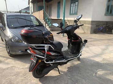 Скутеры: Скутер Skillmax, черный, с богатым комплектом освещения и туристским — 22