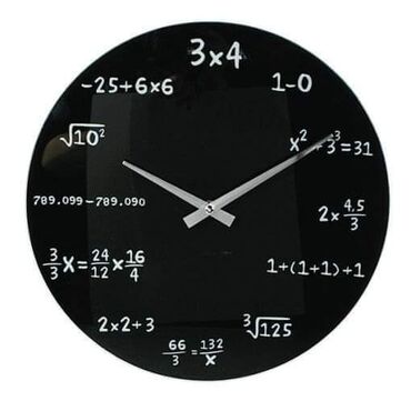 Satovi za kuću: Matematički Sat Matematički sat je odličan poklon za profsore i