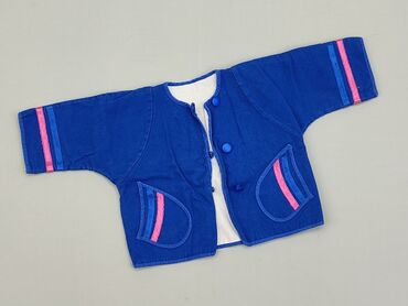 niebieski sweterek dla niemowlaka: Kardigan, 0-3 m, stan - Dobry