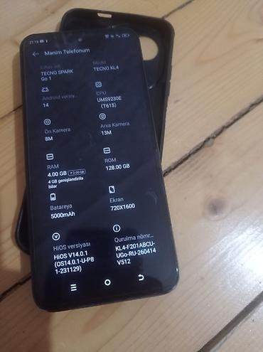redmi telefon: Tecno Spark Go 2024, 128 GB, rəng - Göy, İki sim kartlı — 3
