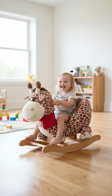 Ostale igračke: Продајем коришћену жирафа њихалицу ѕа децу. Добро очувану, погледати — 2