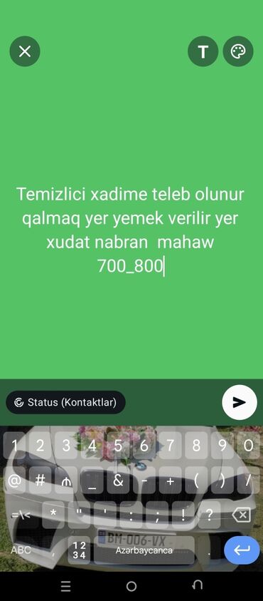 Ev personalı və təmizlik: Digər ixtisaslar