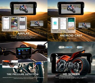 Motosiklet hissələri: Moto monitor 5inch - HD Ekran, suya davamlı Məhsulun Texniki — 9