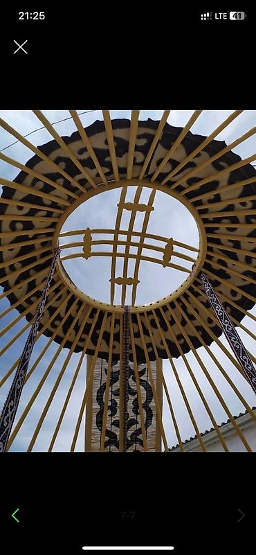 Аренда юрт: Аренда юрты, Каркас Деревянный, 85 баш, Стол — 24