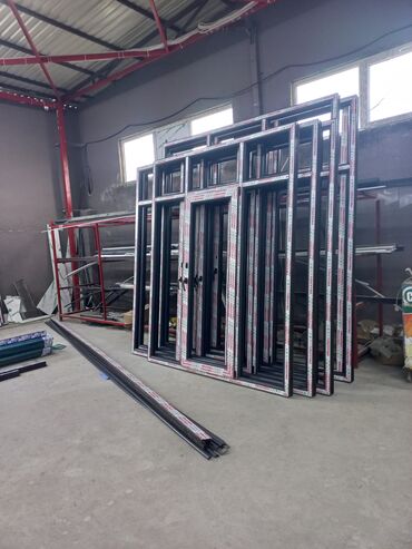 Plastik pəncərələr: Plastik Alüminium Şüşe Qapı Pəncərə. Kəyfiyətli. SƏRFƏLİ — 4