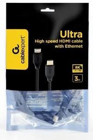 Aksesoari za TV i video: Cablexpert Ultra HDMI kabl sa Ethernetom – 3 m - Tip: HDMI na HDMI — 19