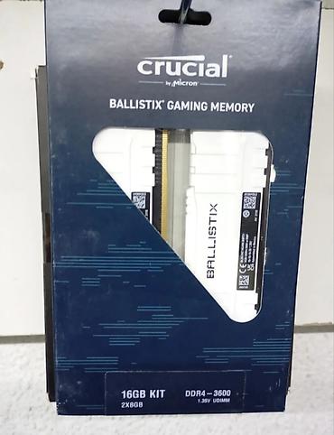 Оперативная память (RAM) для ПК, Новый, Crucial, 16 ГБ, DDR4, 3600 МГц