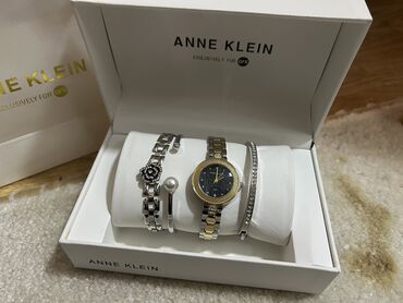 anne klein saat qiymetleri: Yeni, Saat dəsti, rəng - Gümüşü