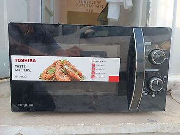 Toshiba MW-MM20P(BK)-P mikrodalğalı soba – 20L - Mexaniki idarəetmə