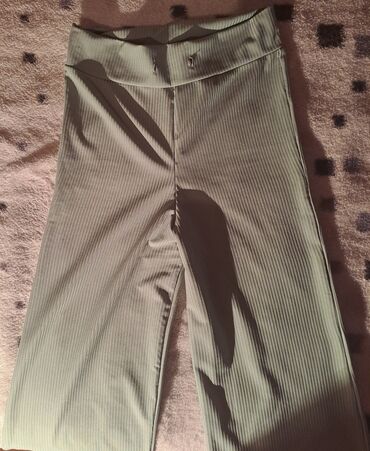 pantalone boja maslinasto zelena kvalitetne super meka: S (EU 36), Jednobojni, bоја - Maslinasto zelena