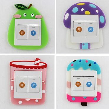 развивающие игрушки для детей от 3 лет: Силиконовые фосфорные( светятся в темноте) накладки на выключатели для