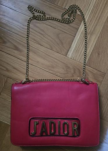 Torbe: Christin Dior J'adore kozna torba. J'ADIOR Shoulder Bag, crvena — 3