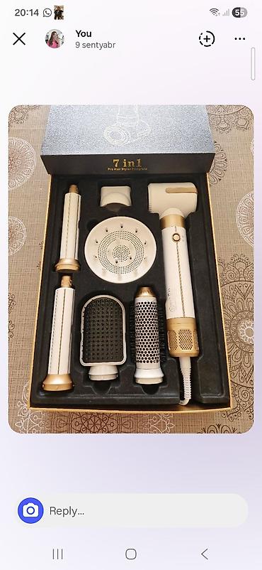 7-in-1 Pro Hair Styler komplekti Çoxfunksiyalı saç formalaşdırma