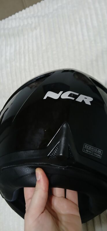 Moto dəbilqələr: NCR tam üzlü motosiklet dəbilqəsi - Rəng: parlaq qara, gümüşü -da lalafo.az — 8 Moto dəbilqələr: NCR tam üzlü motosiklet dəbilqəsi - Rəng: parlaq qara, gümüşü — 8