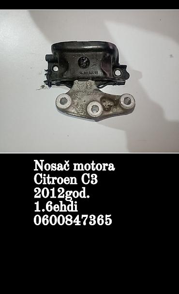 imt kosacica: Nosač motora za Citroen C3, godište 2012, motor 1.6 e-HDi — 1