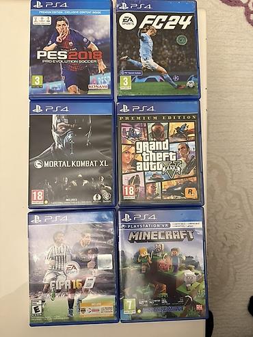 pes 18: PS4 oyun konsolu komplekti Tərkib: - Sony PlayStation 4 (slim gövdə) — 1