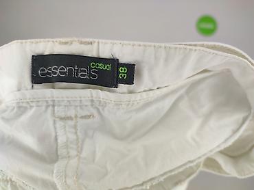 jeansy ecru: Essentiel, Spodnie 3/4 damskie, rozmiar M — 4