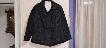 Krzneni kaputi: L, Sa postavom, bоја - Crna — 7