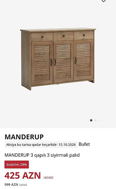 perla dolab: MƏHSUL: MANDERUP bufet Komot _ dolab (640 azn alinib ) JUSK dan 210 — 3