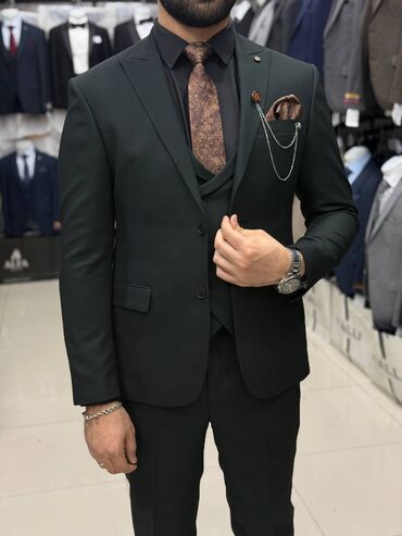 Kostyumlar: Kişi Kostyum Dəstləri - Klassik və modern kəsim: dar siluet, çiynə — 9