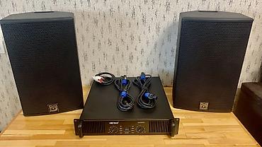 usilitel kalonka satilir: Martin Audio BlacklineX akustik sistemi + güc gücləndiricisi komplekti — 2