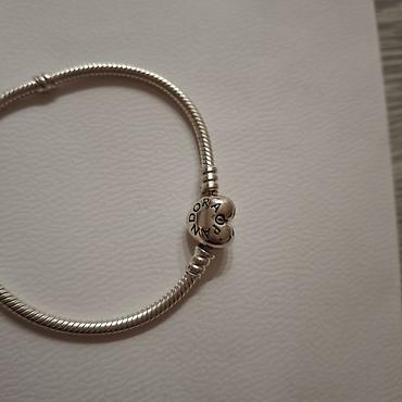 inicijali: Pandora narukvica – klasična “snake chain” narukvica od srebra sa — 6