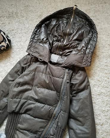 spitfire jacket alpha: PINKO jakna u braon pastelnoj boji sa vunom. Kapuljaca viralnog kroja — 4