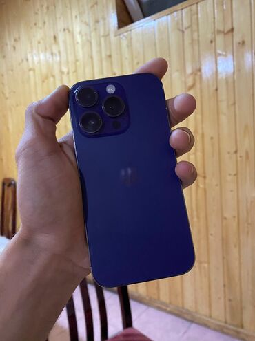 Apple iPhone: IPhone 14 Pro, 128 GB, Deep Purple, Simsiz şarj, Face ID