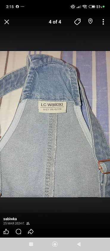mis qolbaq: LC Waikiki markalı qız uşağı üçün cins sarafan,cox seliqelidir - — 2