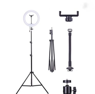 Telefon üçün tripodlar: Dairəvi işıqlandırma üçün nəzərdə tutulmuş bu tripod, foto və video
