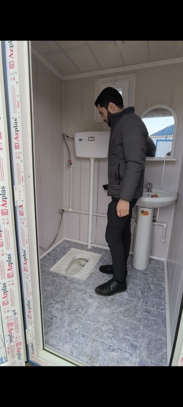 Konteynerlər: Yüksək kefiyətlə bir başa isdehsal 1.50×3 2 kabinalı sanitar bütün — 3