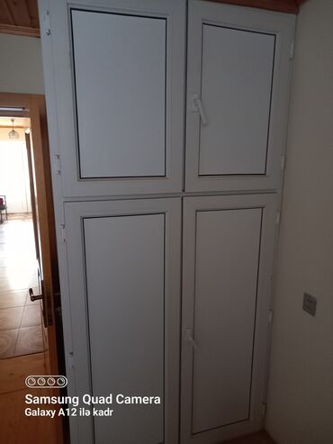 ucuz qaplar: PVC materialdan divara quraşdırılmış künc şkaf sistemi ölçü 235x115x85