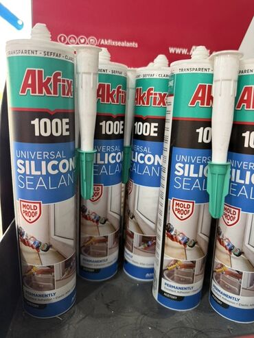 силиконовые наборы: Универсальный силиконовый герметик Akfix 100E, прозрачный. - Тип