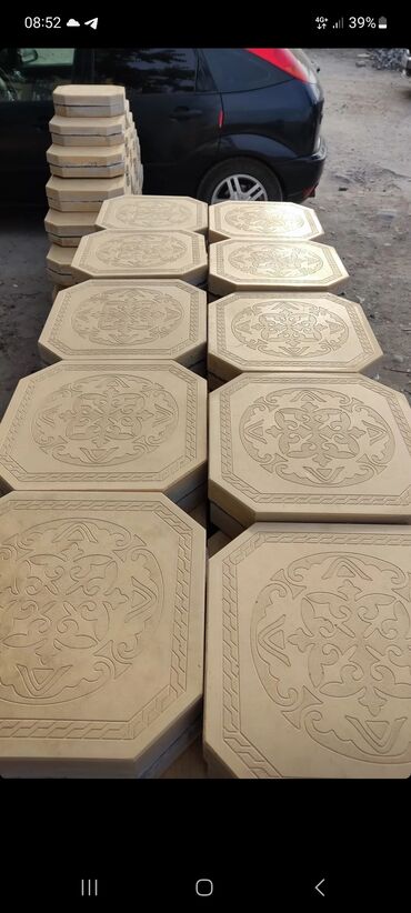 Тротуарная плитка: Тротуарная плитка, Другая модель, Мраморная, Для парковки, Новый — 12