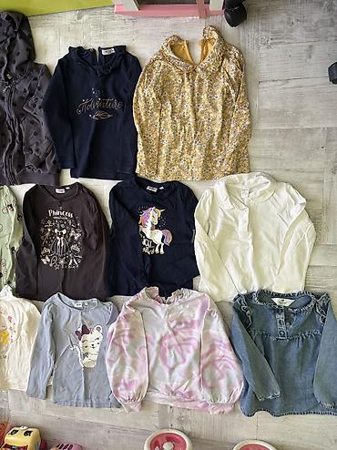termo farmerice: Paket garderobe za devojcicu velicina 4,ocuvano Zara,Beba — 3