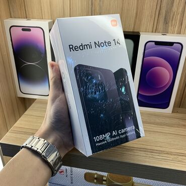 Redmi: Redmi, Redmi Note 14, Новый, 128 ГБ, цвет - Голубой, В рассрочку, 1 SIM, 2 SIM — 4
