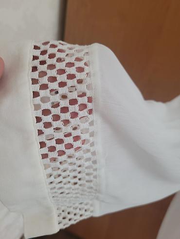 прозрачные блузки: Блузка, Шифон, Однотонный, Прозрачная модель — 2