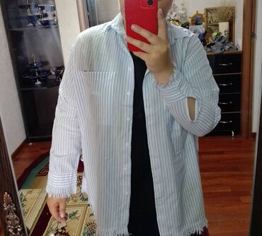 пиджак женский оверсайз: Рубашка, Оверсайз, Турция