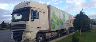 Tırlar: DAF XF traktor + soyuduculu yarımqoşqu - Marka/model: DAF XF (çekici) — 2