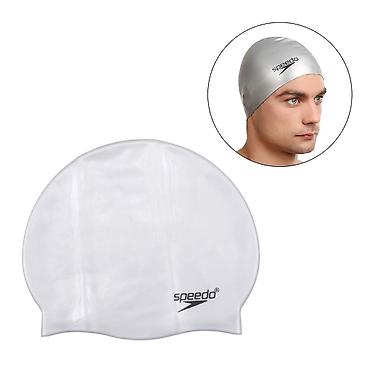 Спорт и отдых: №: 16915 Məhsulun adı: Üzgüçülük papağı Speedo, silikon, boz, ölçü — 1