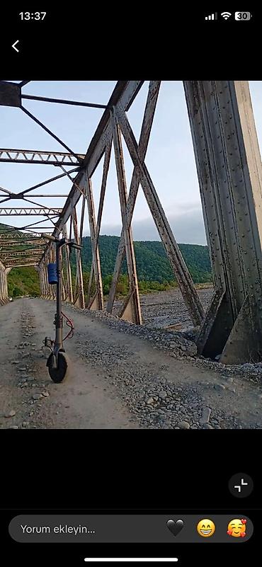Elektrik skuter - Kompakt qatlanan konstruksiya – daşımaq və saxlamak