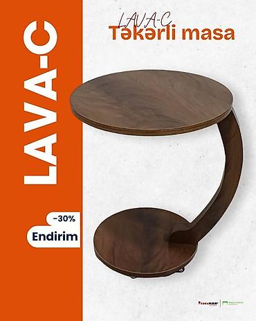 asilqan 58 azn: Jurnal masası, Yeni, Açılmayan, Laminat, Yumru masa — 6