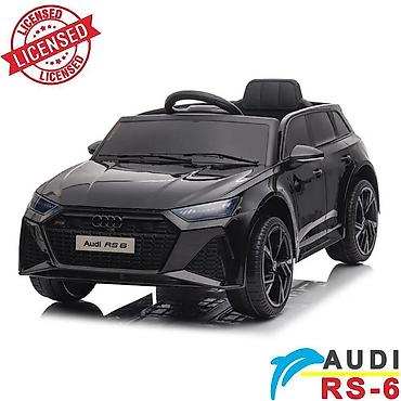 obuca bata sandale: Audi RS6 – Licencirani auto na akumulator za decu (crni) Šifra — 3