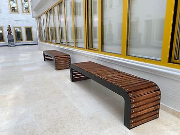 Скамейки: Скамейка Металл, Со спинкой — 12