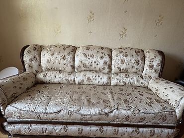 iki nəfərlik carpayi: Divan-kravat, İşlənmiş, Açılan, Parça — 2