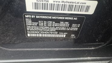 беха машина: BMW X5: 2017 г., 3 л, Автомат, Бензин, Кроссовер