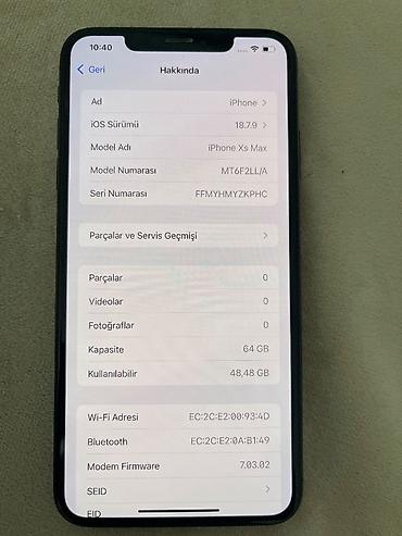IPhone Xs Max, 64 GB, Qara, Face ID lalafo.az -da IPhone Xs Max, 64 GB, Qara, Face ID